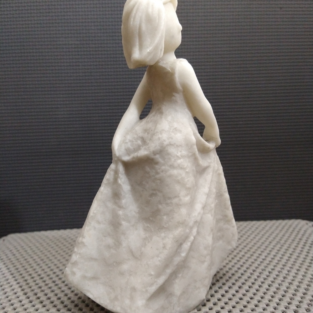 Vintage Stone Girl Figurine - Picture 7 of 8